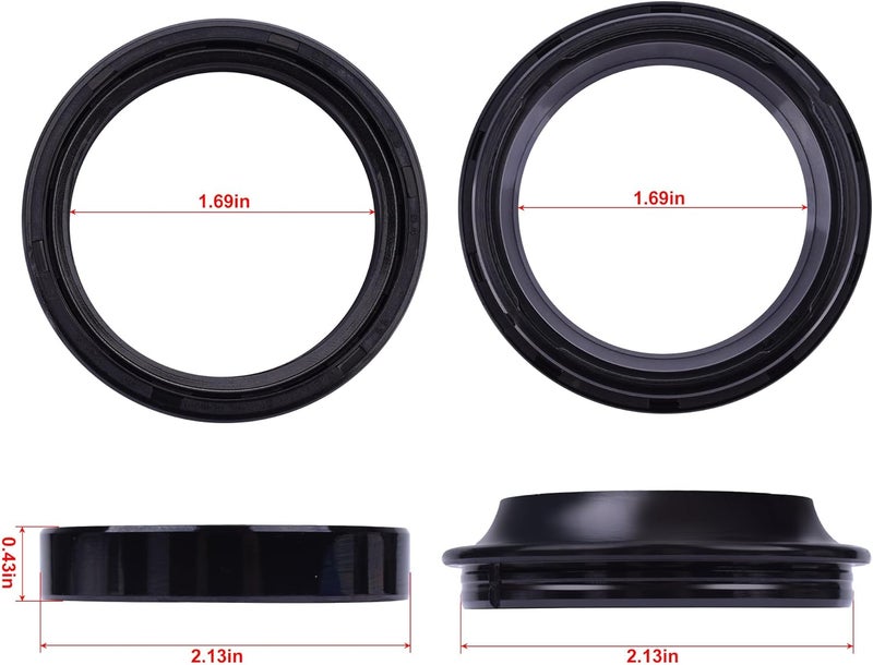 YIPEDISC 43 mm Front Fork Seal kit 43x54x11 mm for Kawasaki for Ninja ZX10R 2004-2017 for Suzuki GSXR 750 2005-2013 GSXR 1000 2008-2014 for Honda CRF250L 2012-2016 VFR 800 2002-2015 CBR 1000RR 2008-2017 - Image 3